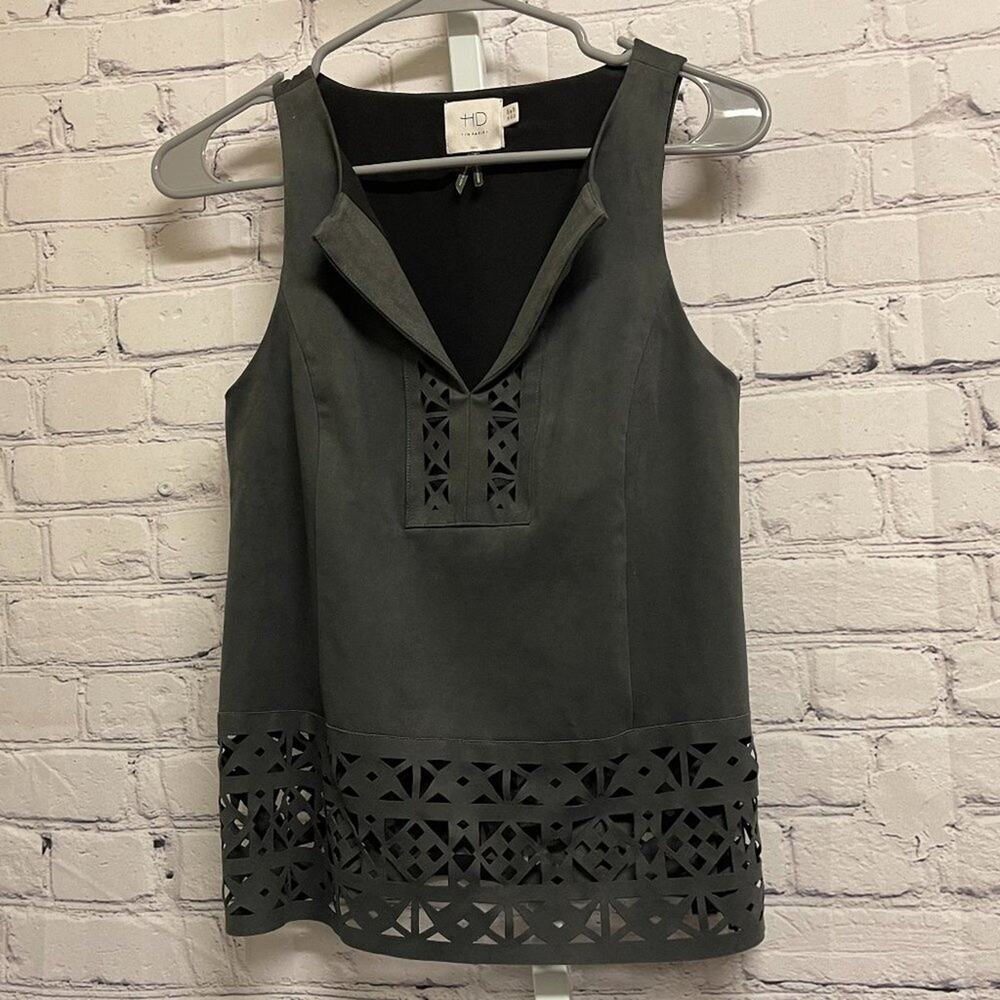 ANTHRO - HD IN PARIS - Laser Cut Sleeveless Blouse
